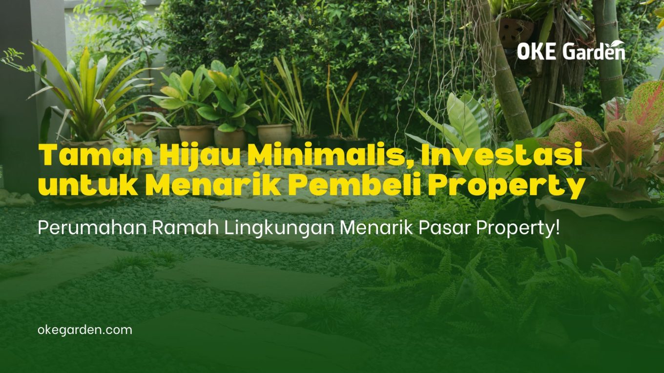 Taman hijau minimalis yang mendukung perumahan ramah lingkungan